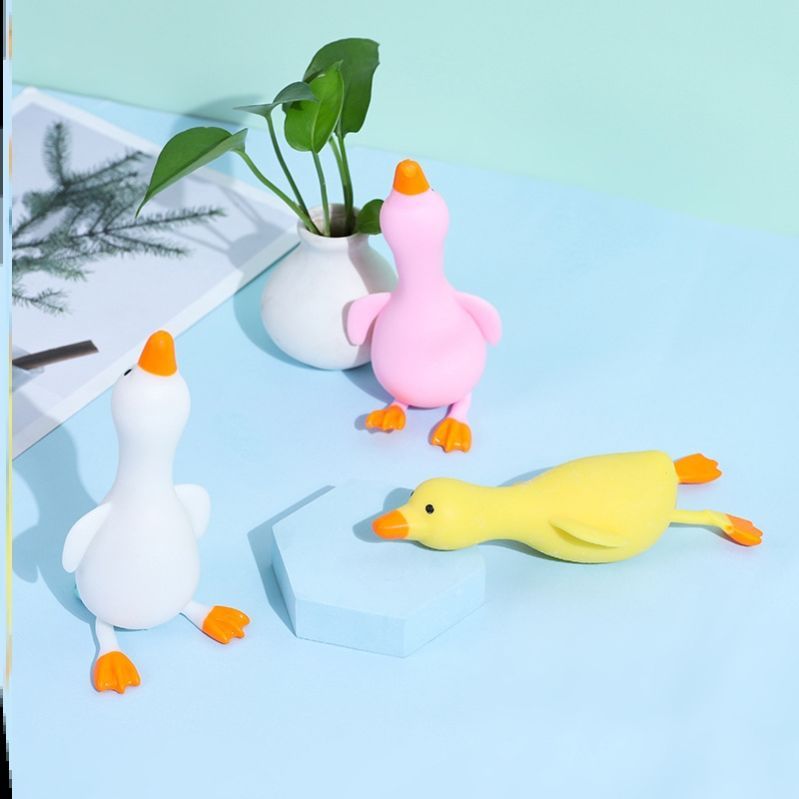 Internet Hot New Animal Duck Pinch Lala Le Decompression Funny Children's Toy Sand Filled Soft Glue Can Be Shaped