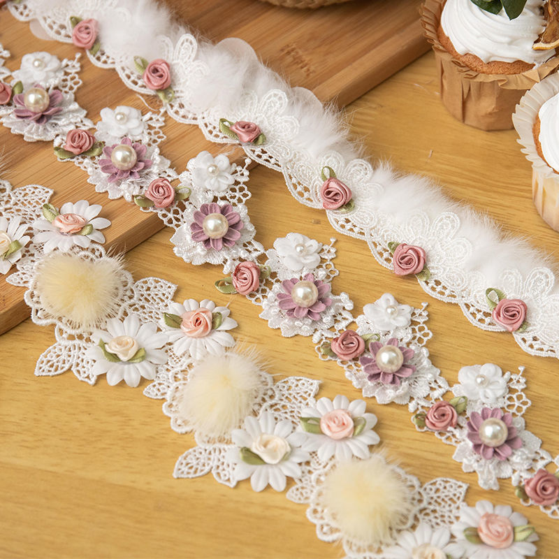 5-7cm wide fairy handmade lace accessories diy handmade cuff neckline hair accessories clothing fabric