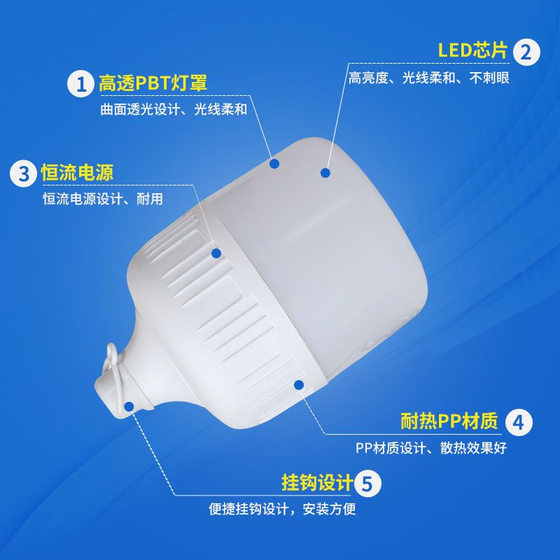 12vled Lamp Low Voltage Dc 36 V48v Battery Electric Vehicle Power Supply Lamp Emergency Night Market Stall Lighting