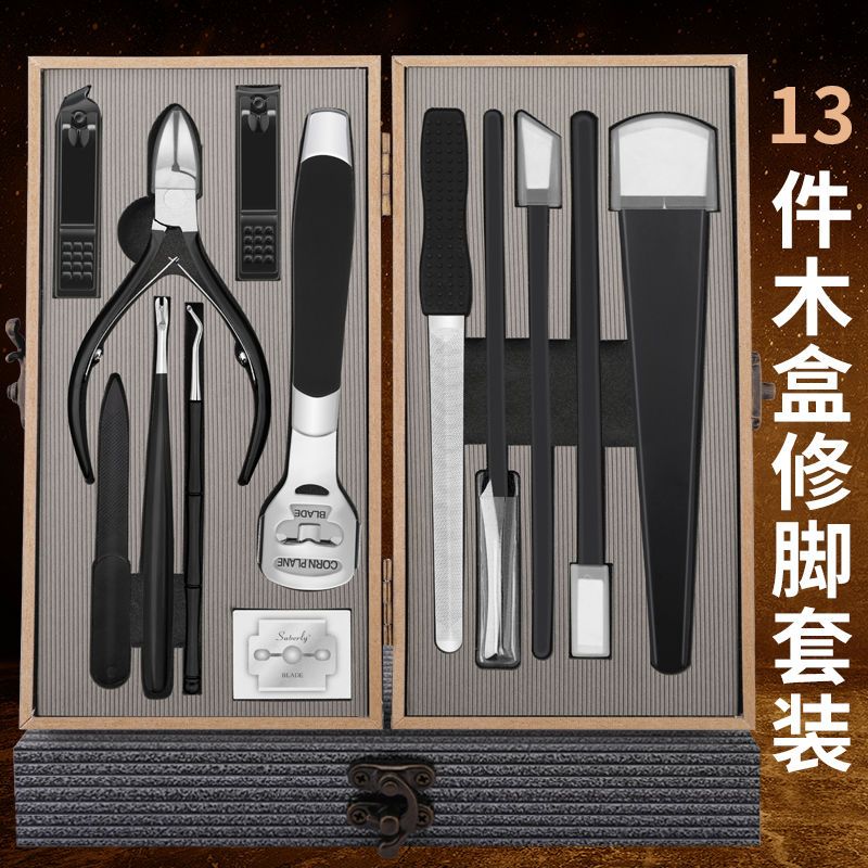 Yangzhou Three Knife Pedicure Knife Set God Cut Gray Nail Clippers Groove Professional Disposable Exfoliation Tool Inflammatory Device