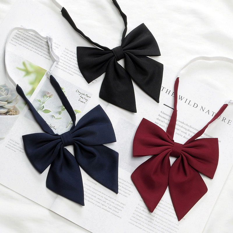 calamus bow tie female jk uniform solid color college style shirt school uniform accessories sailor suit bow decoration gadget tide