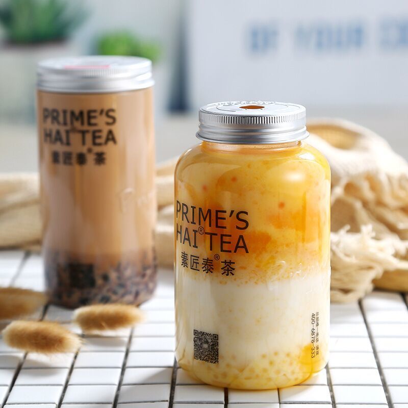 Plastic Cup Milk Tea Dirty Chubby Cup Transparent Juice Takeaway Disposable Mango Pomelo Sago Bubble Water Bottle Beverage Bottle