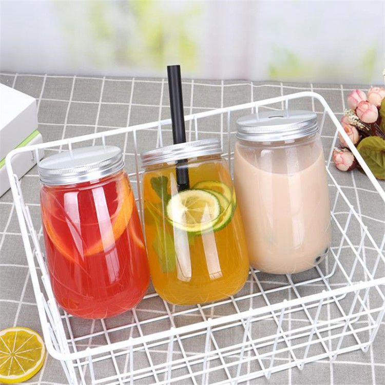 Plastic Cup Milk Tea Dirty Chubby Cup Transparent Juice Takeaway Disposable Mango Pomelo Sago Bubble Water Bottle Beverage Bottle