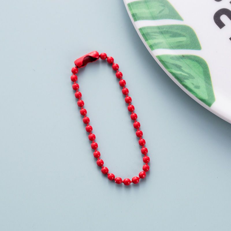 Paint Color 2.4mm Bead Necklace Tag Chain Ball Chain Jewelry Chain Keychain Handbag Pendant DIY Chain