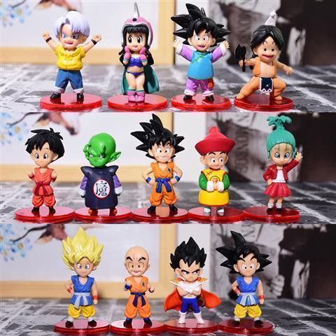 13 dragon ball full set hand-made car decoration model childhood childhood sun wukong blind box doll student toys