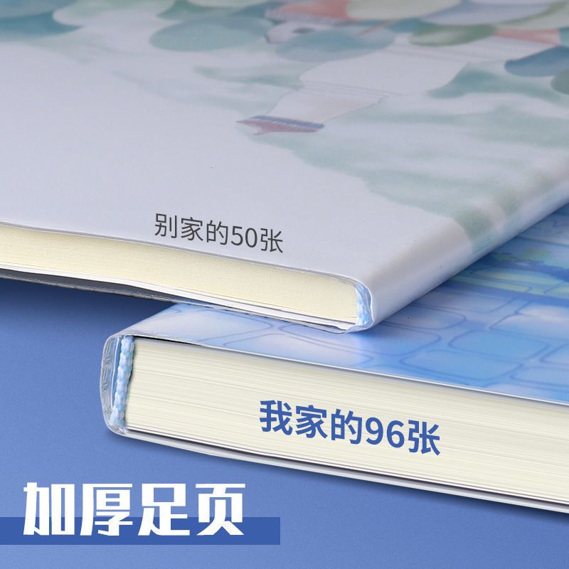 Plastic Cover Book Notebook Stationery B5 Thickened Rubber Cover Ferrule 32K Notepad A5 Diary Book Korean Simple College Student