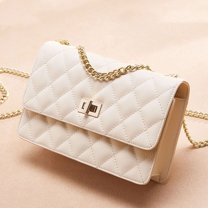 small  genuine leather bag for women 2024 new fashion messenger bag 2024 fall/winter hot-selling chain bag versatile women‘s bag