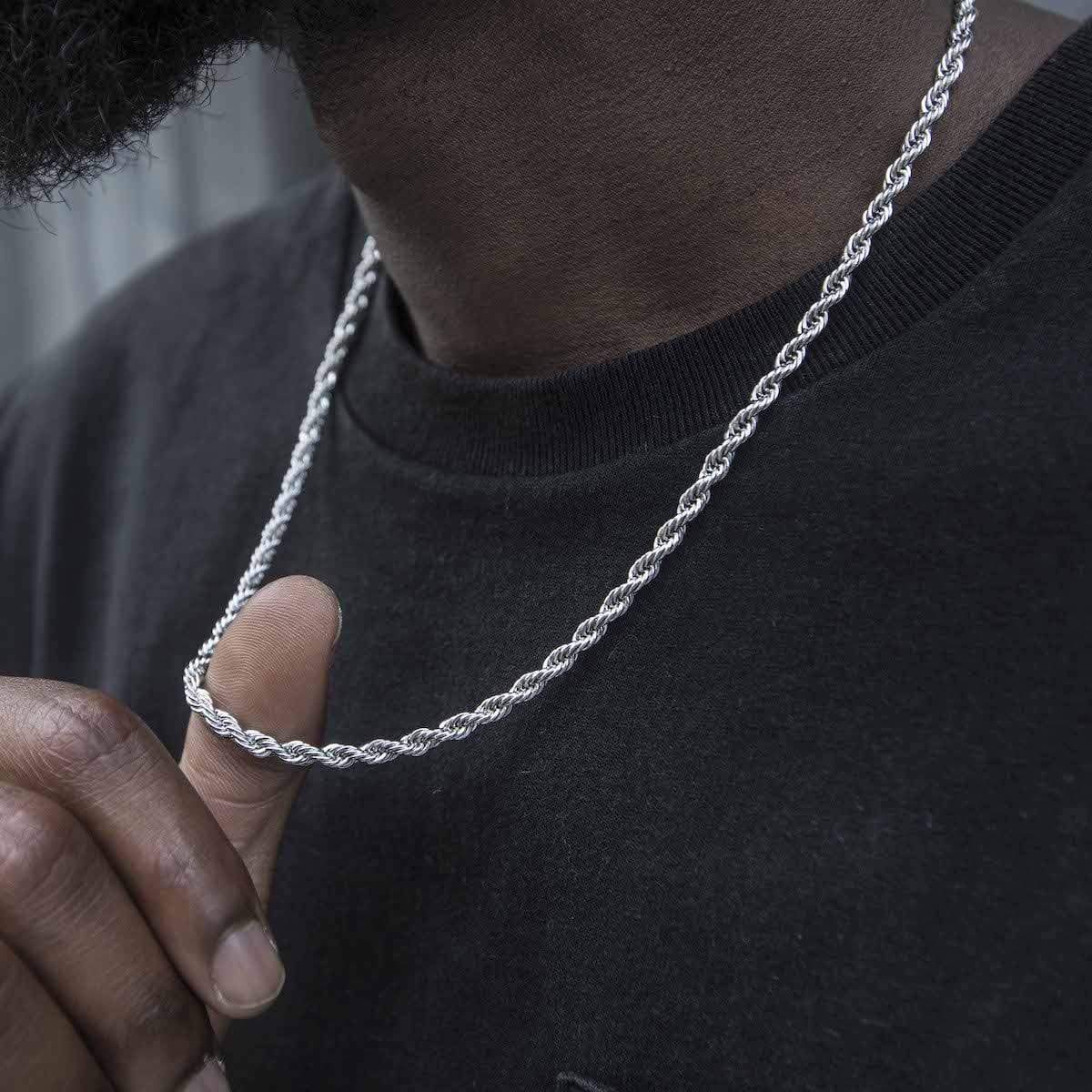 men‘s necklace online influencer necklace men‘s trendy men‘s personality ins style necklace roll hemp flowers chain niche men‘s and women‘s hip hop fashion