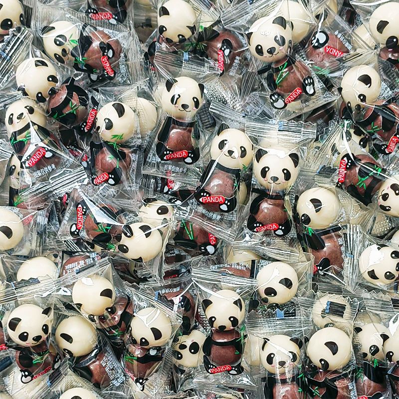 panda my likes snacks chocolate center chocolate beans new year food children‘s snacks bulk candy