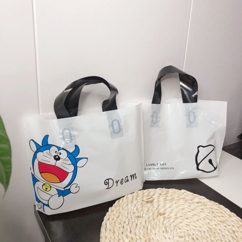 thickened clothing store bag customized gift bag shoe bag plastic bag cosmetics portable shopping tape customized logo