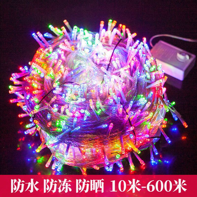 outdoor led small colored lights flashing light string light starry sky colorful wedding outdoor room christmas decoration light