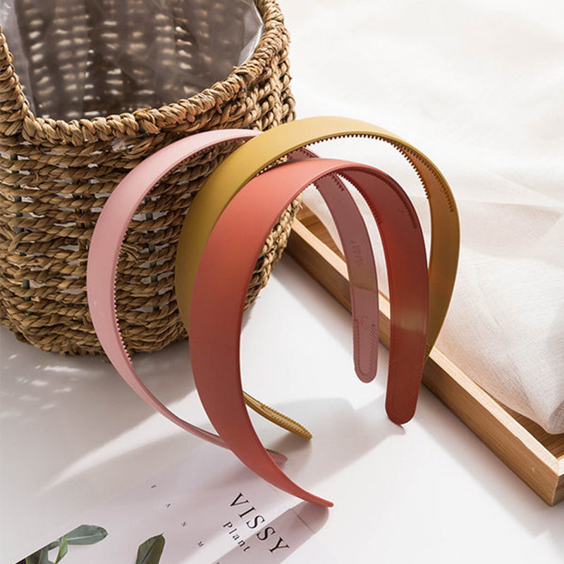 Korean Style Hairpin with Broad Edge Versatile Abrasive Face Wash Hair Bands Hair Accessories Internet Celebrity Classic Style Non-Slip Hairpin out Headband