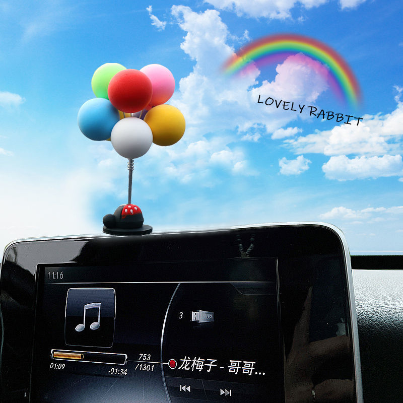 Car Decoration Car Confession Balloon Internet Celebrity Cute Creative Balloon Decoration Car Interior Decoration Beautiful Men and Women