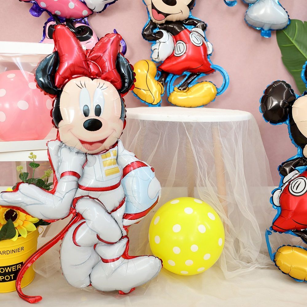 Oversized Three-Dimensional Minnie Mickey Balloon Imitation Beauty Three-Dimensional Aluminum Foil Aluminum Film Balloon Birthday Party Decoration