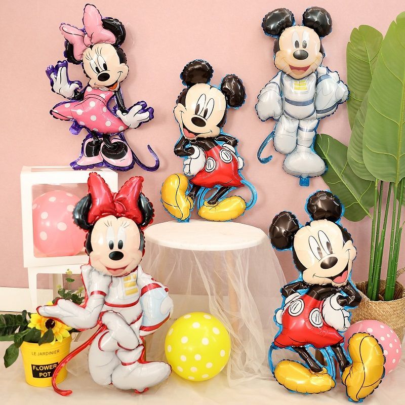 Oversized Three-Dimensional Minnie Mickey Balloon Imitation Beauty Three-Dimensional Aluminum Foil Aluminum Film Balloon Birthday Party Decoration