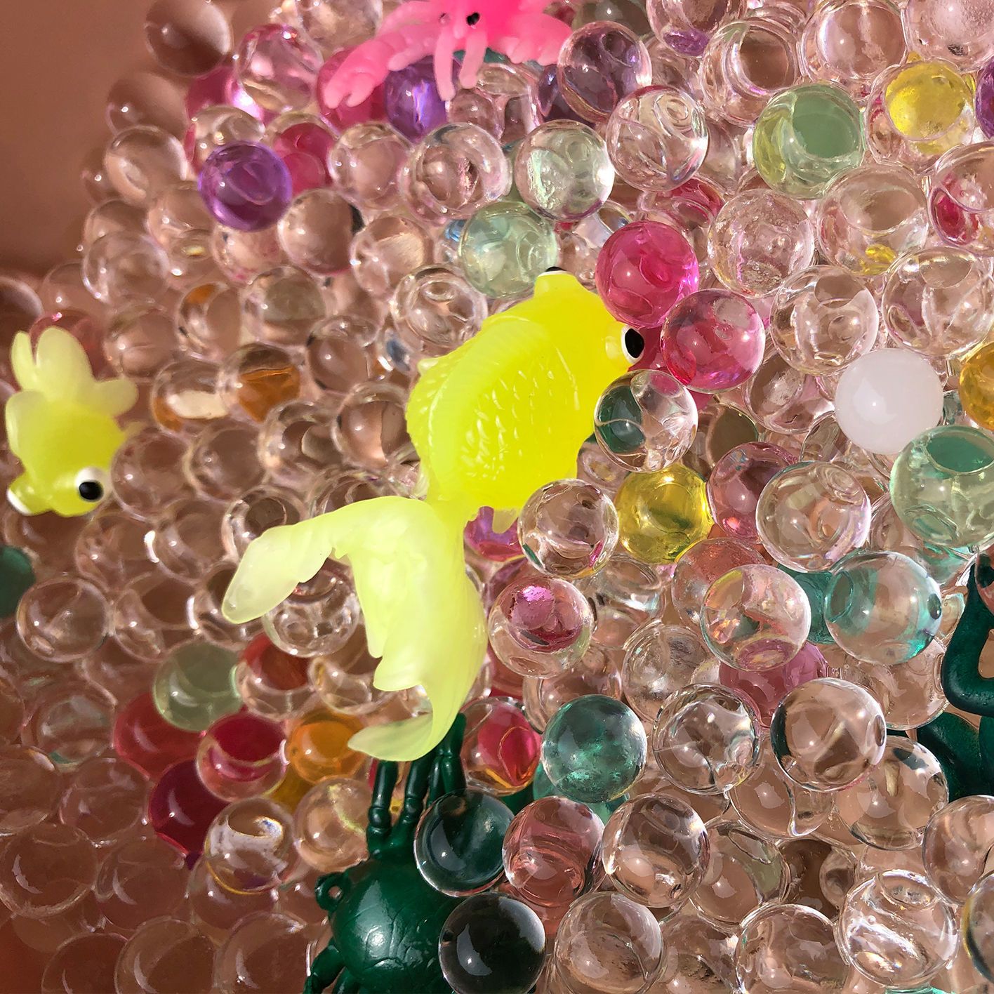Japanese Fish Catching Toy Baby Early Education Children Playing with Water Simulation Goldfish Net Bag Silicone Fish Soft Rubber Animal Puzzle