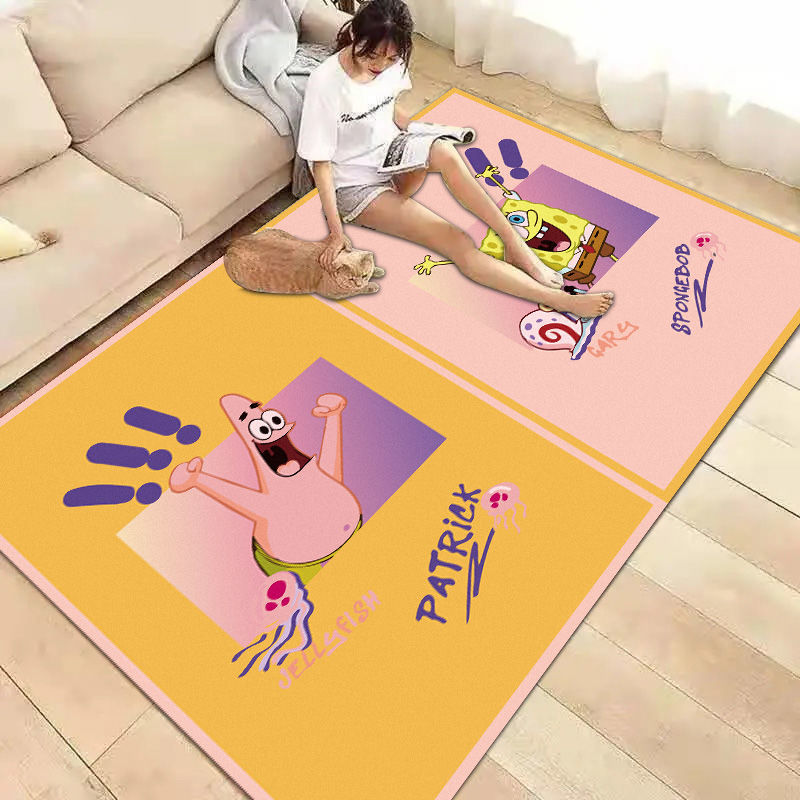 cartoon living room carpet cute girl heart bedroom bedside blanket full-shop internet celebrity ins style room floor mat can be customized