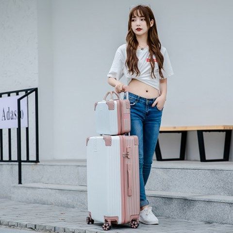 Women's Luggage New Universal Wheel Travel Trolley Luggage Men's Large Capacity Password Leather Suitcase Strong and Durable Student