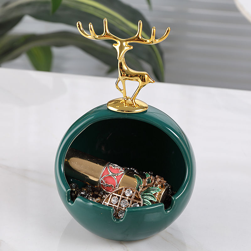 goldeer ceramic ashtray good-looking fashion anti-gray windproof living room office entry key storage decoration gifts