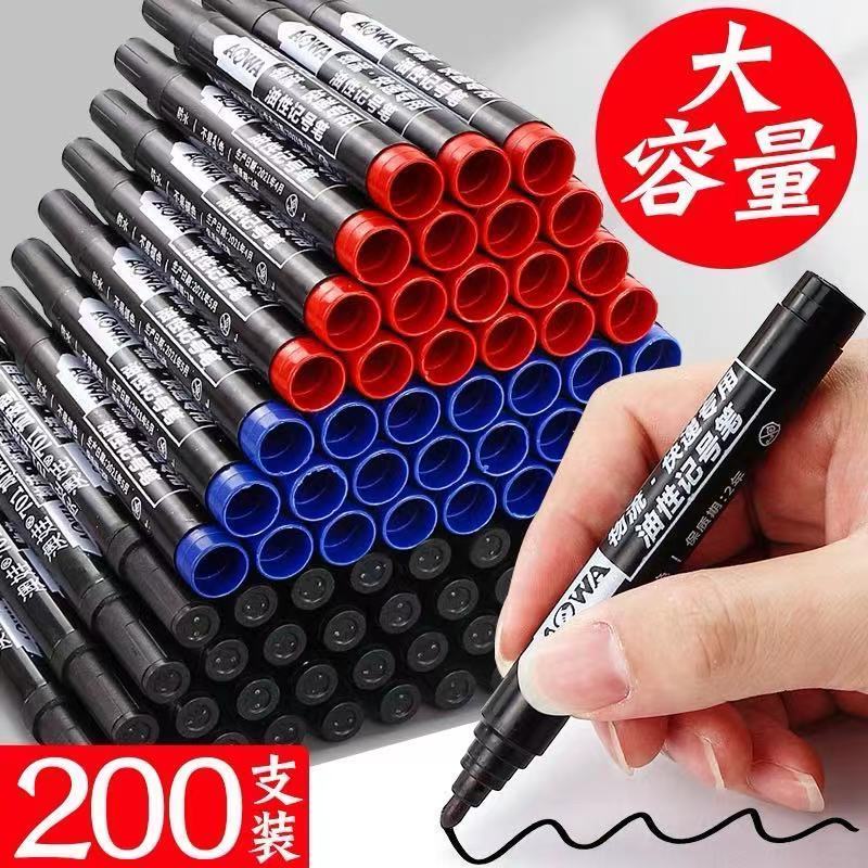 oily indelible marking pen ultra-long mark pen marking pen express marker permanent marker black red blue free shipping