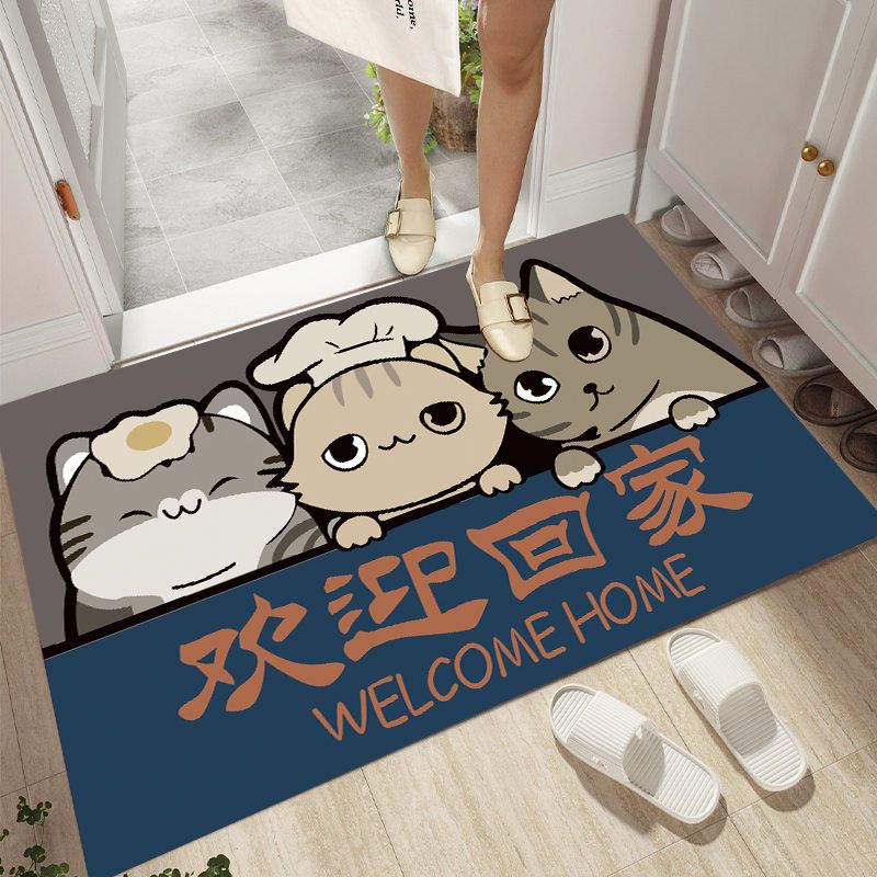 cartoon floor mat door entry door carpet door mat home bathroom bathroom absorbent non-slip mat floor mat