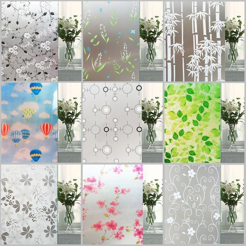 window frosted glass sticker transparent and opaque anti-peep window stickers paper-cut for window decoration window sticker 45-60-