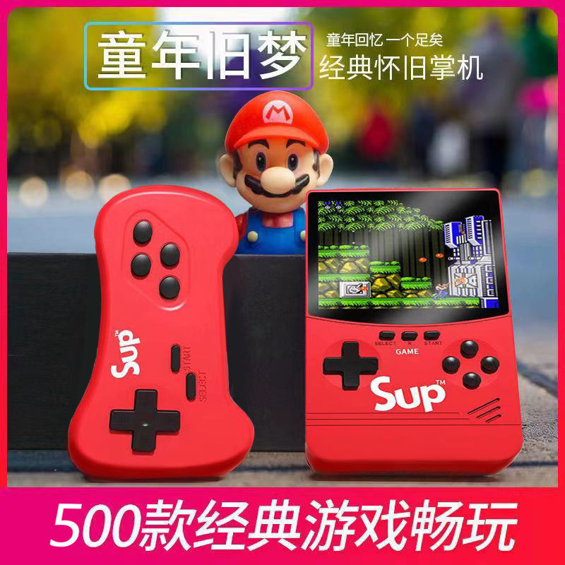 new handheld game console 500 kinds of games nostalgic classic russian mario sup double rechargeable game console