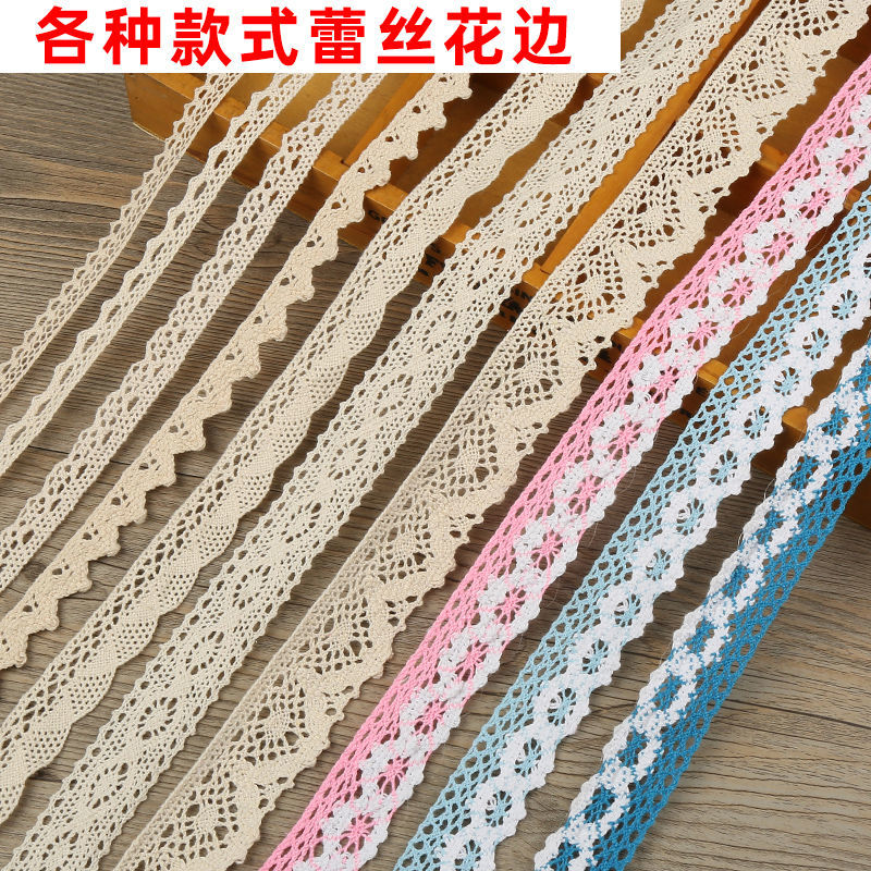 cotton lace lace auxiliary material pillow bed skirt lace accessory strap pillow lace decoration handmade clothing lace