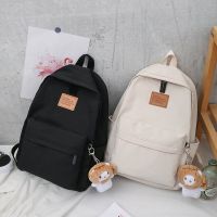 ins上学书包韩版新款初中学生大容量双肩包女校园原宿简约背包