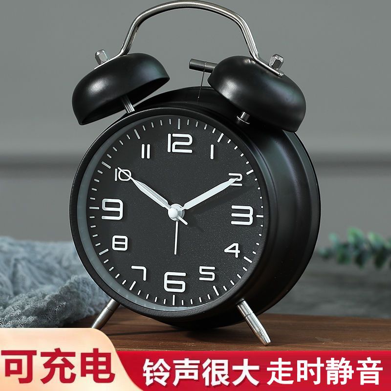 alarm clock mute bedside student creativity luminous alarm multi-functional metal children‘s bedroom electronic small alarm watch cartoon