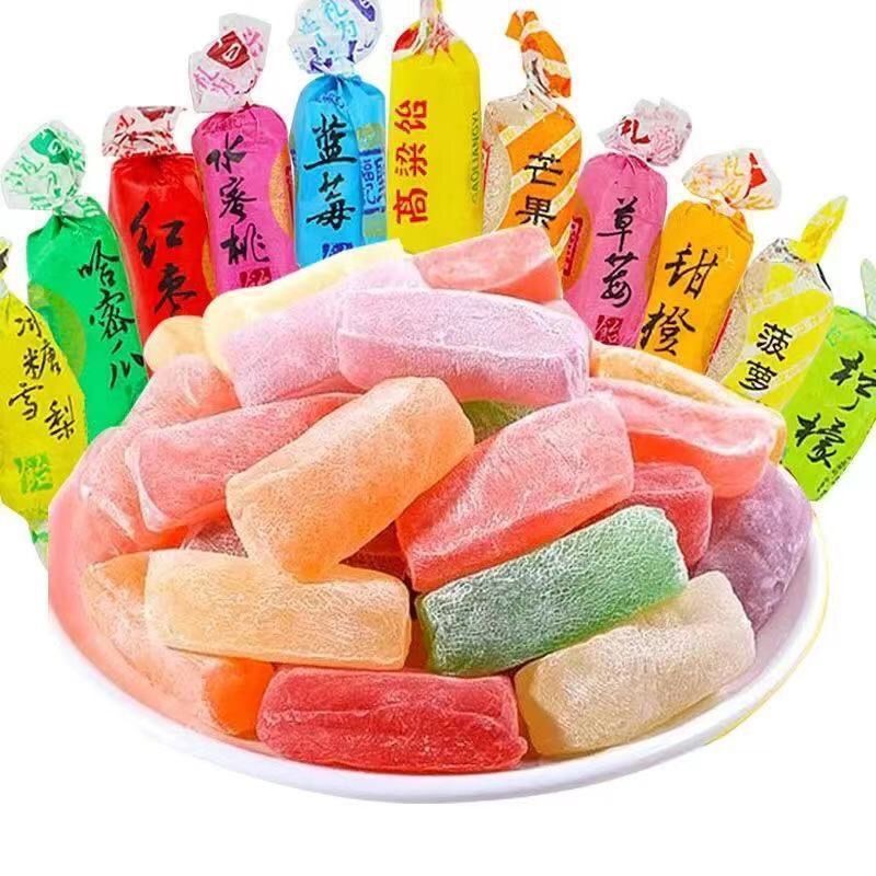 authentic shandong specialty kaoliang rice q elastic brushed soft candy various fruit flavors candy new year snack wholesale