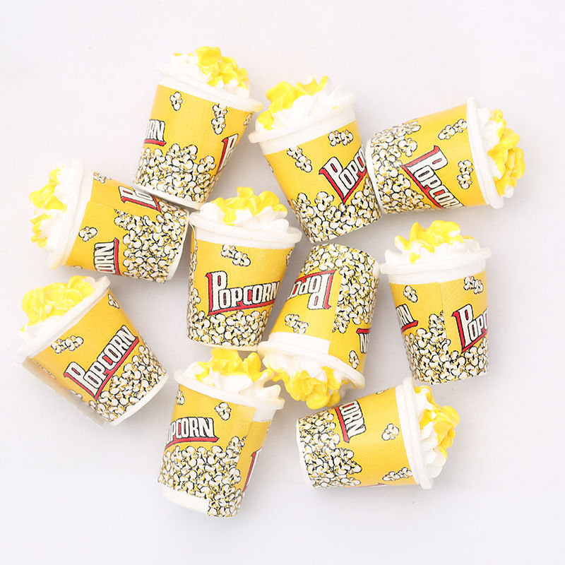 Miniature Model Three-Dimensional Popcorn Cup Candy Toy Doll House Decoration Cream Glue DIY Ornament Accessories Handmade Material