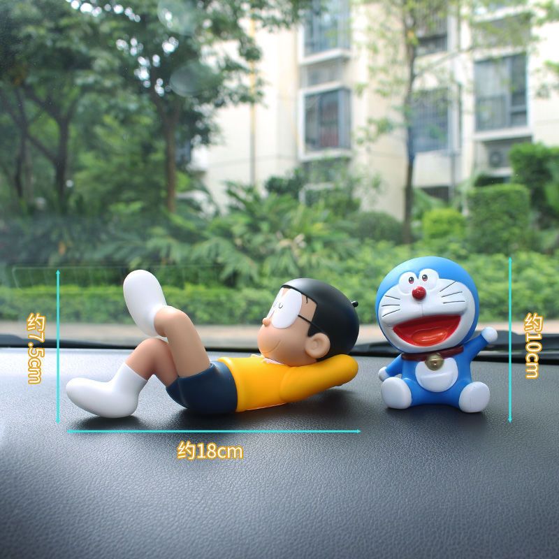 Doraemon Daxiong Car Decoration Sleeping Daxiong and Doraemon Car Doll Car Dashboard Anime Ornament