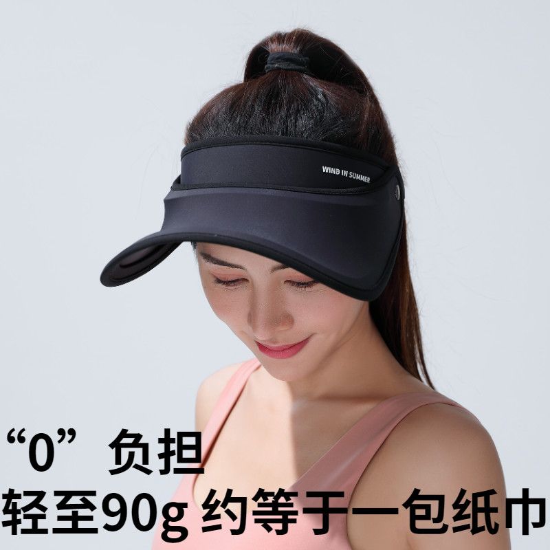 [Clearance Three Fold] Sun Protection Hat Female Summer Uv Protection Outdoor Cycling Sun Hat Cover Full Face Air Top Sunhat