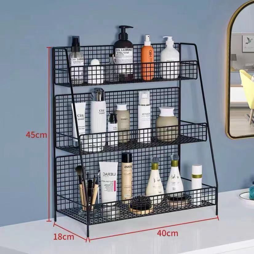 Cosmetics Shelf Storage Box Dresser Skin Care Products Bathroom Desktop Multi-Layer Shelf Simple Internet-Famous Dormitory