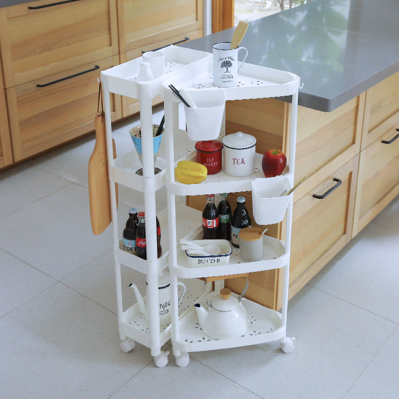 [Storage Fantastic] Living Room Hand Washing Bathroom Storage Rack Floor Storage Rack Bathroom Multi-Layer Storage Trolley