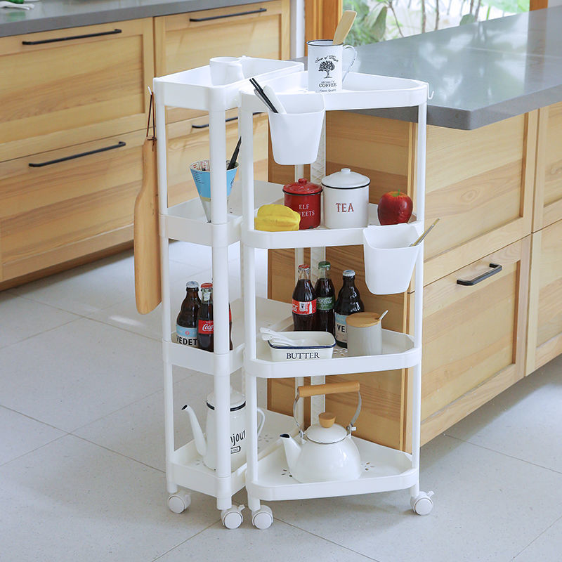 [Storage Fantastic] Living Room Hand Washing Bathroom Storage Rack Floor Storage Rack Bathroom Multi-Layer Storage Trolley