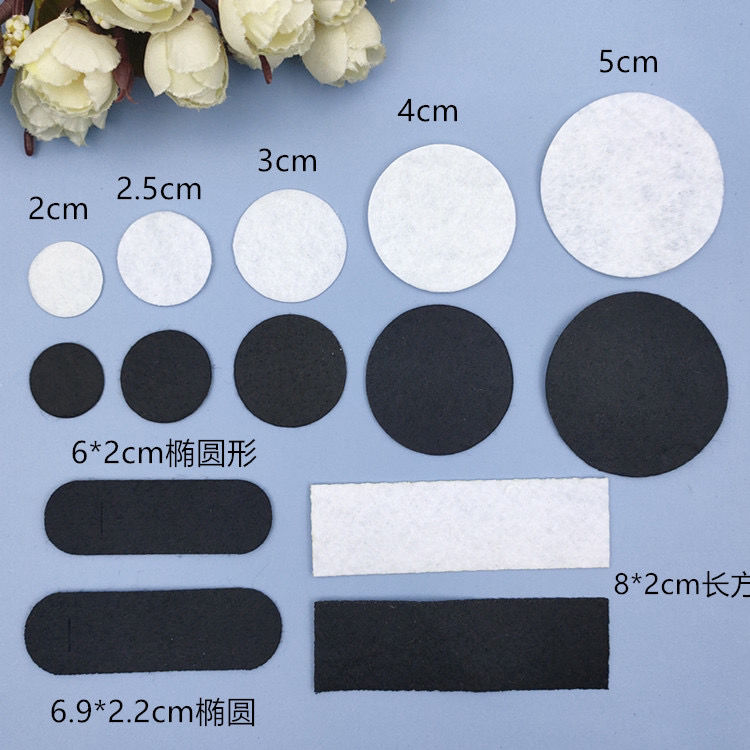 1000 pieces non-woven cloth round gasket hair accessories diy ribbon accessories materials handmade hairpin headband/hairpin making