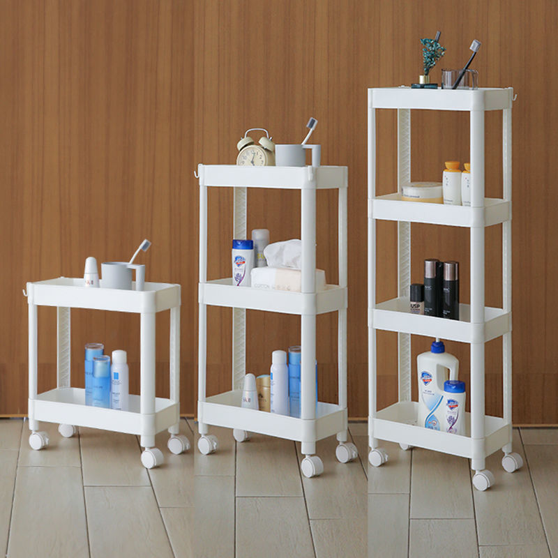 [Storage Fantastic] Living Room Hand Washing Bathroom Storage Rack Floor Storage Rack Bathroom Multi-Layer Storage Trolley