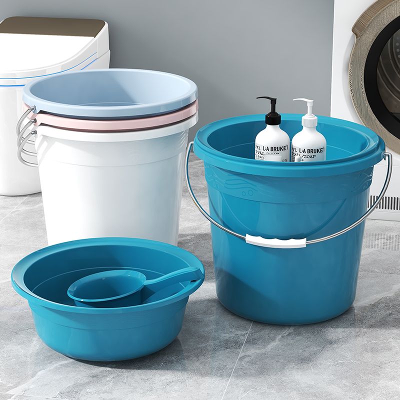 bucket plastic thickened water storage tank home dormitory large capacity dolly tub bath bottled water bucket bucket basin set