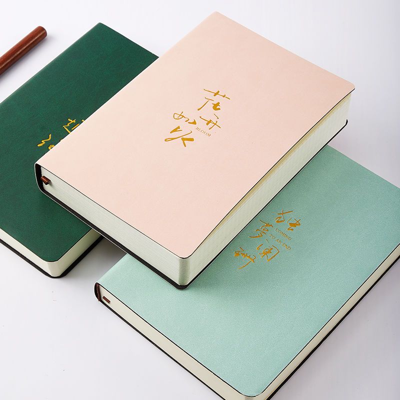 Super Thick Soft Leather Notebook Book A5 Good-looking Simple Student Notepad Korean Journal Book Journal Diary