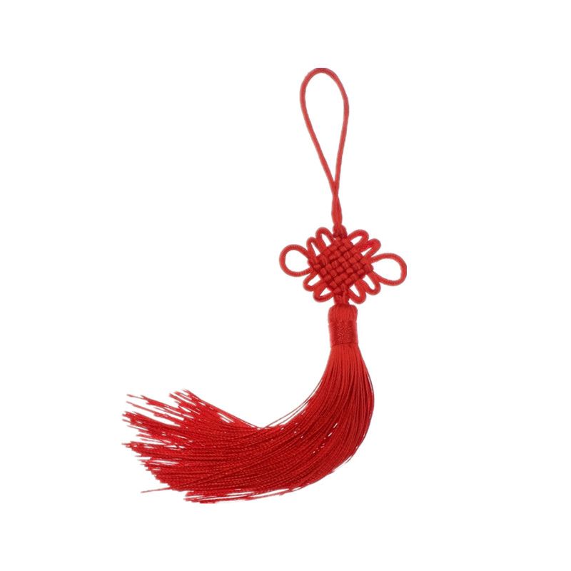 10 Pcs Six-Plate Chinese Knot Tassel Chinese Style Diy Chinese Knot Pendant Small Chinese Knot Living Room Decoration