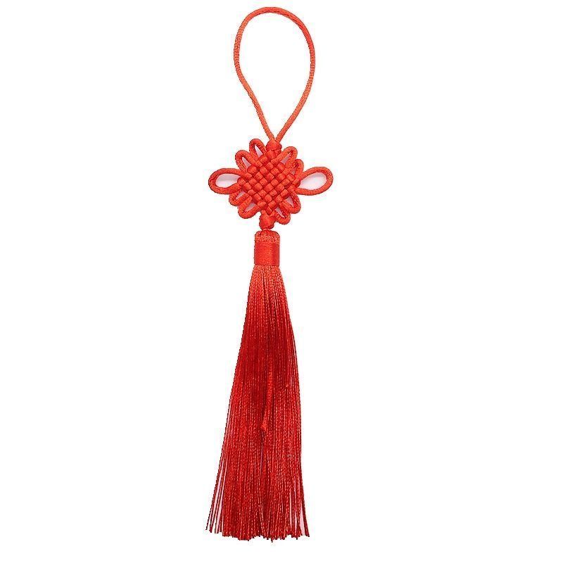 10 Pcs Six-Plate Chinese Knot Tassel Chinese Style Diy Chinese Knot Pendant Small Chinese Knot Living Room Decoration