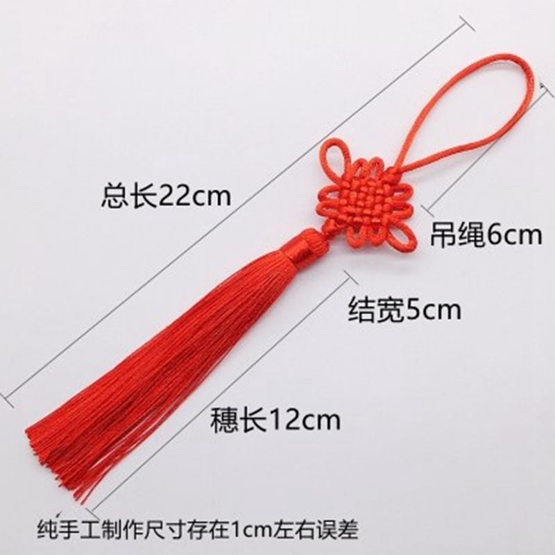 10 Pcs Six-Plate Chinese Knot Tassel Chinese Style Diy Chinese Knot Pendant Small Chinese Knot Living Room Decoration