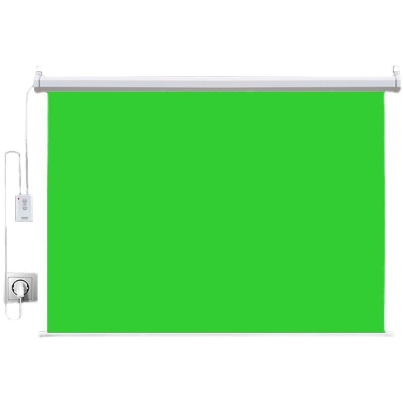 电动遥控绿布背景布绿幕抠图抠像布拍照拍摄影加厚直播专业绿幕布拼团