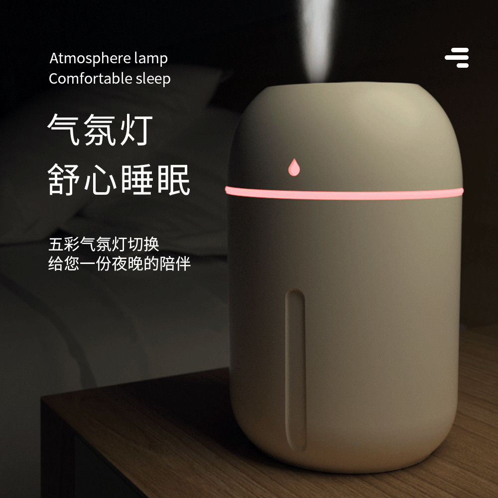 usb water drop humidifier large capacity spray household bedroom student mini office and dormitory hydrating aroma diffuser