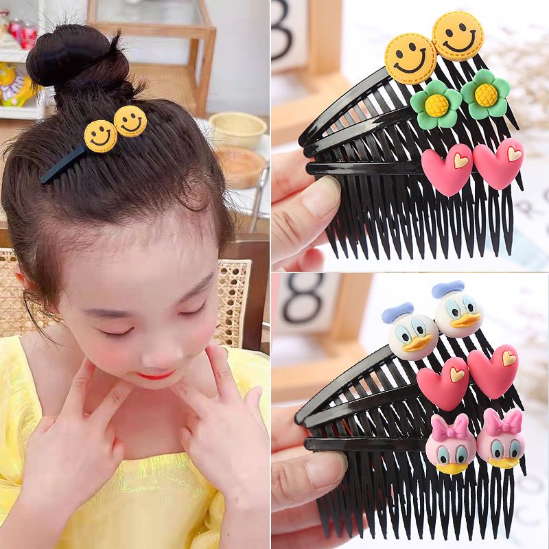 children‘s comb barrettes girls bangs comb little girl‘s broken hair finishing hairpin clip headdress cute princess hair accessories