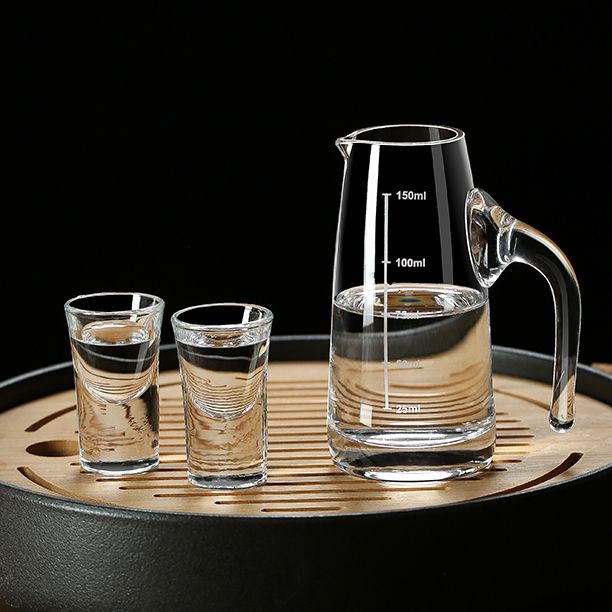 Thickened Glass Liquor Fair Mug Set Household High-Grade Liquor Cup Set Wine Decanter Wholesale Restaurant