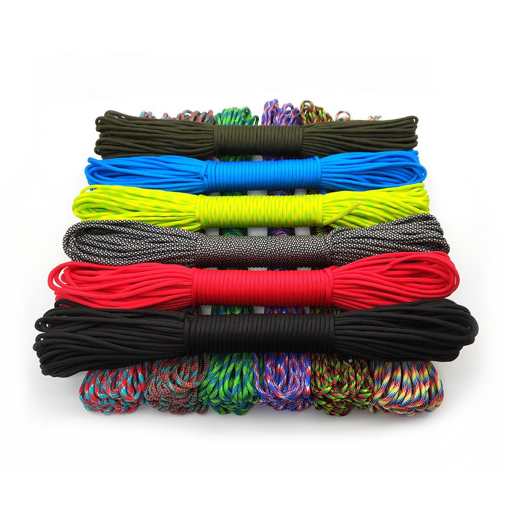 9 core 4mm high strength parachute cord outdoor emergency rope binding clothes drying hand holding rope woven bracelet outdoor outdoor tent