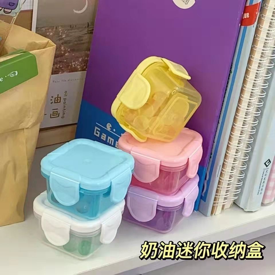 macaron small size candy color crisper baby small size supplementary food box mini seal food frozen sealed sample